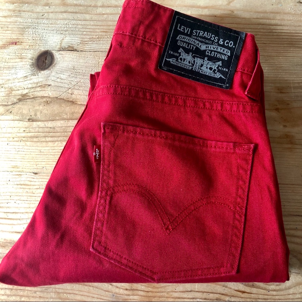 Men’s Levis Red Denim 511 Black Label 31x32